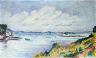 Henri Manguin (Parigi 1874-Saint-Tropez 1949)  - Paesaggio del Morbihan, 1931