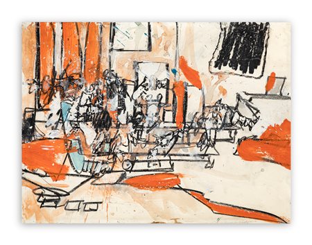 VALERIO ADAMI (1935) - Senza Titolo, 1960