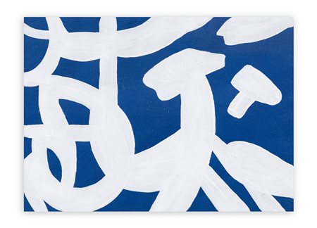 CARLA ACCARDI (1924-2014) - Bianco su blu N.79-2013, 2013
