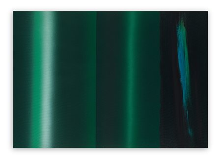 ENNIO FINZI (1931) - Spazio percettivo in verde, 2011