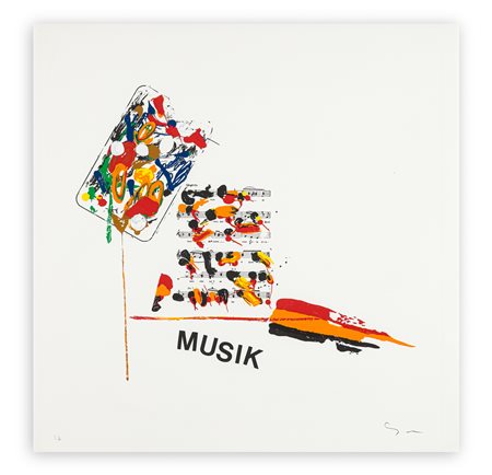 MARIO SCHIFANO (1934-1998) - Musik, 1988/1989