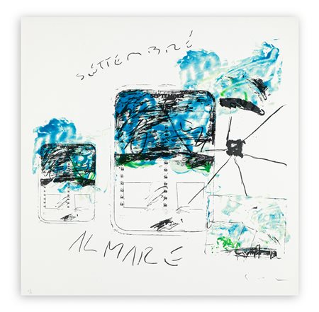 MARIO SCHIFANO (1934-1998) - Settembre, 1988/1989