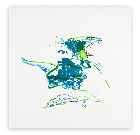 MARIO SCHIFANO (1934-1998) - Al mare, 1988/1989