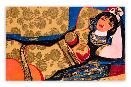 SALVATORE FIUME (1915-1997) - Modella sdraiata, 1972