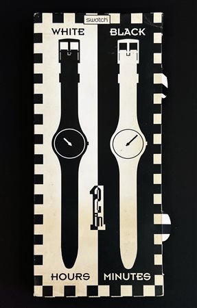 SWATCH , WHITE - BLACK