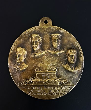 R. MUGHETTI - MEDAGLIONE IN BRONZO