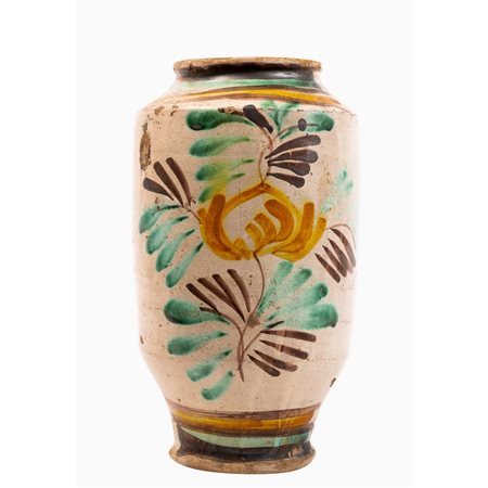 MANIFATTURA DI CALTAGIRONE PRIMI DEL '900, Vaso in ceramica