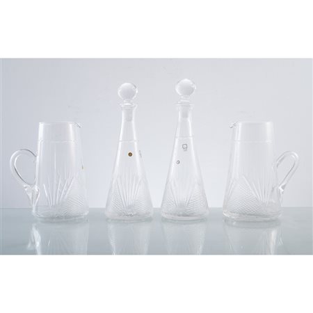 SERVIZIO di bicchieri in cristallo