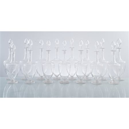 BACCARAT, Servizio di bicchieri in cristallo