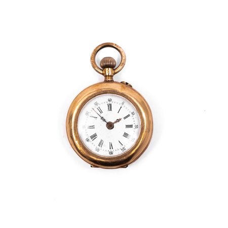 OROLOGIO DA TASCA Remontoir in oro giallo 18 KT