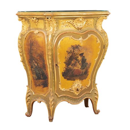 EBANISTERIA SICILIANA XIX SECOLO, Credenza in stile Barocco