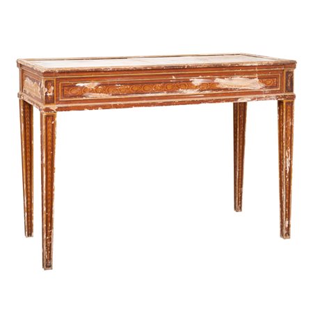 MANIFATTURA SICILIANA META' XIX SECOLO, Consolle Luigi XVI