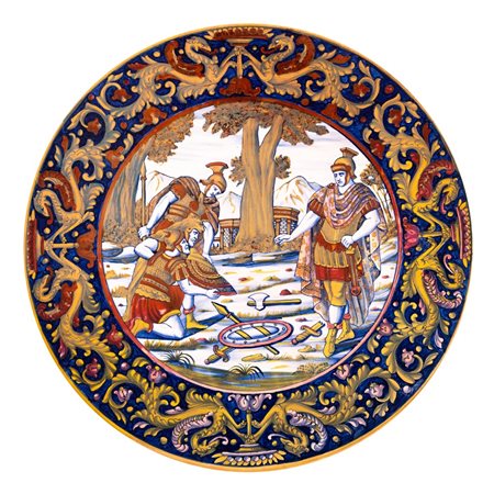 CERAMICA ARTISTICA PAOLO RUBBOLI, Grande piatto