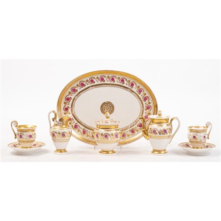 MANIFATTURA DAGOTY INIZI DEL XIX SECOLO, Servizio da caffè