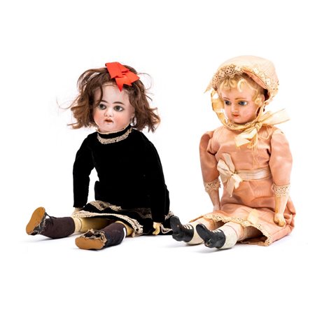 MANIFATTURA TEDESCA DEI PRIMI DEL '900, Due bambole