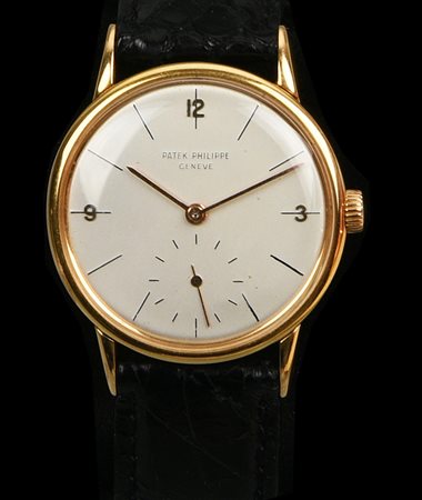 PATEK PHILIPPE REF. 2494 CALATRAVA ANNI CINQUANTA CASSA: in oro giallo 18kt,...