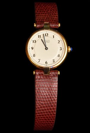 MUST DE CARTIER modello Vendome con movimento al quarzo, referernza 590003,...