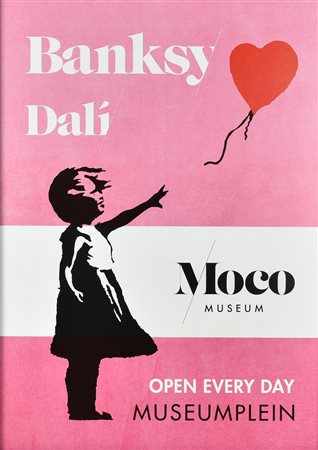 BANKSY - DALI' MOCO MUSEUM, 2017 stampa tipografica, cm 59,5x42