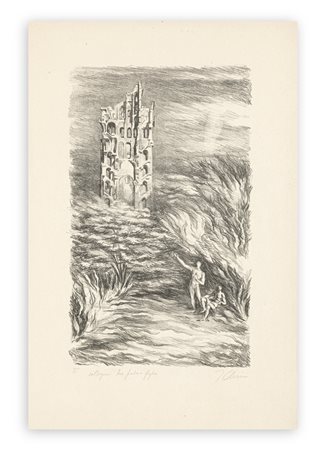 FABRIZIO CLERICI (1913 - 1993) - Colloquio tra padre e figlio, 1942