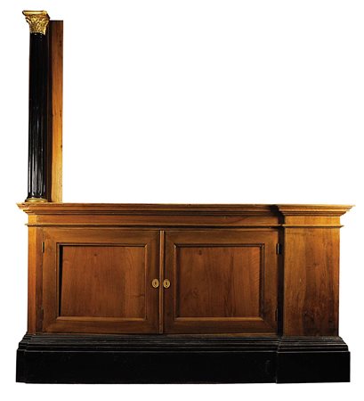 ARREDO PER STANZA LIBRERIA I: BASI E SPECCHIERA Prodotto dalla falegnameria...