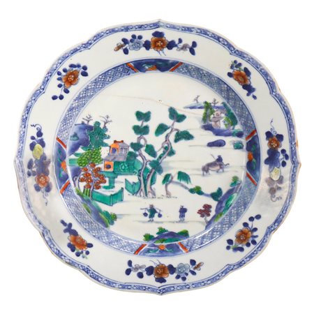 Piatto Duo Cai, Qing Dynasty 18 century