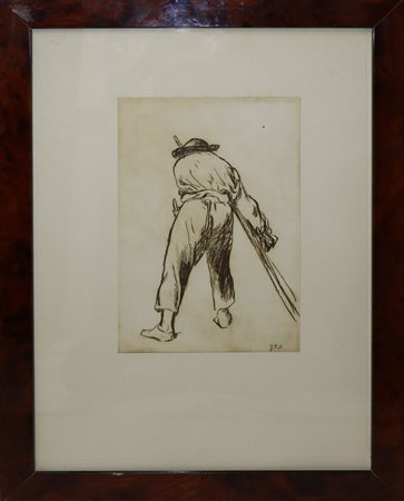 Uomo di spalle, XVIII secolo