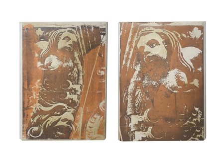 Laura  D'Andrea Petrantoni (Sicilia)  - N. 2 Incisioni a tecnica mista su travertino