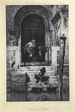 Piccola pesca a Venezia.