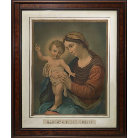 Stampa raffigurante Madonna delle grazie