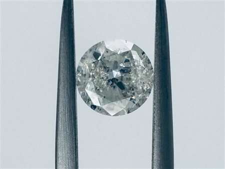 DIAMANTE 1,23 CT COLORE H - I2 - TAGLIO BRILLANTE - CERTIFICATO ID+Laser...