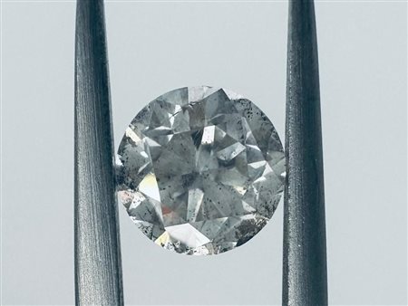 DIAMANTE 1,58 CT COLORE I - I1 - TAGLIO BRILLANTE - CERTIFICATO ID+Laser...