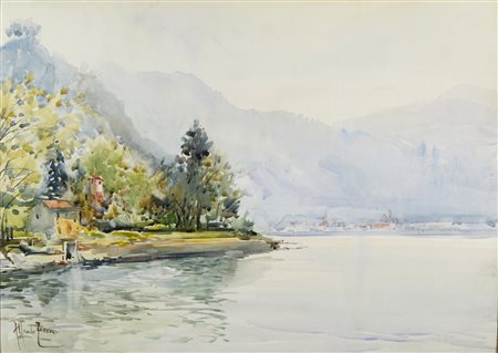 ZECCA ALFREDO (1917 - 1998) - Lago di Lugano.