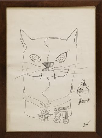 BAJ ENRICO (1924 - 2003) - Gatto guerrirero.