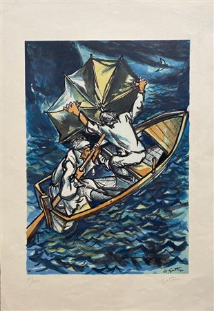 Renato Guttuso “La barca nella tempesta”