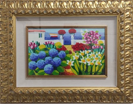 Athos Faccincani “Giardino fiorito” 2002