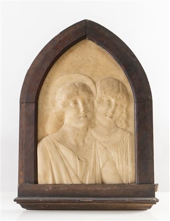 Bassorilievo in marmo, di foggia rinascimentale ma realizzato nel XIX secolo....