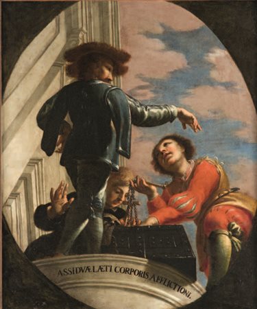 Pietro Della Vecchia Venezia 1603 – Vicenza 1678 ALLEGORIA olio su tela, cm...