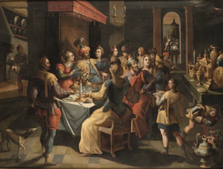 Frans Franken il giovane (attribuito) Anversa 1581 – 1642 CONVITTO DI...