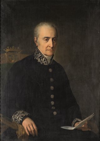 Adeodato Malatesta Modena 1806 – 1891 RITRATTO DI UN GENTILUOMO DI CASA MOLZA...