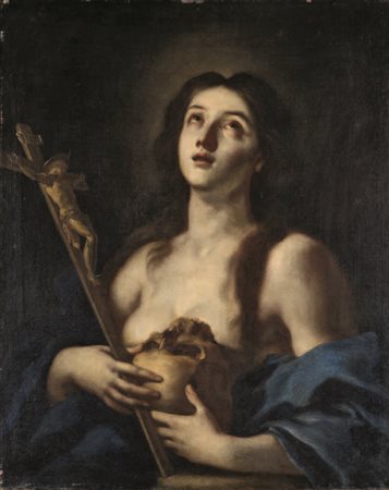 Francesco De Mura Napoli 1696 – 1782 MADDALENA PENITENTE olio su tela, cm...