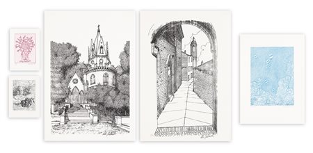 AUTORI VARI (GALLI, RAMPONI, LELLI) - Lotto unico di 5