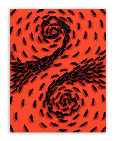RICCARDO GUSMAROLI (1963) - Vortice Arancio, 2022