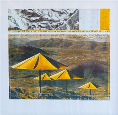 Christo, The Umbrellas, Japan - USA, 1984-91. California, USA Site