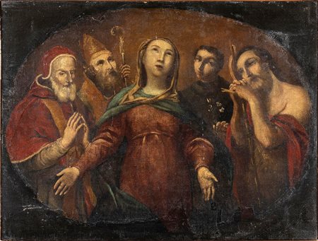 Vergine Maria e santi - Italia, XVIII secolo