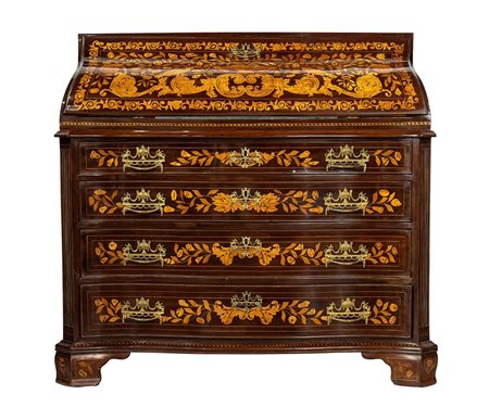 Ribalta Carlo X in mogano - Olanda, XIX secolo