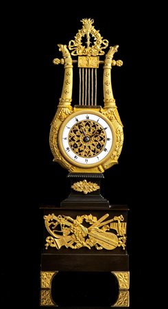 Orologio a lira - Francia, primo quarto del XIX secolo