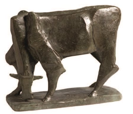 ARTURO MARTINI Treviso 1889 - Milano 1947 LA VACCA, 1943 (1989) bronzo dal...