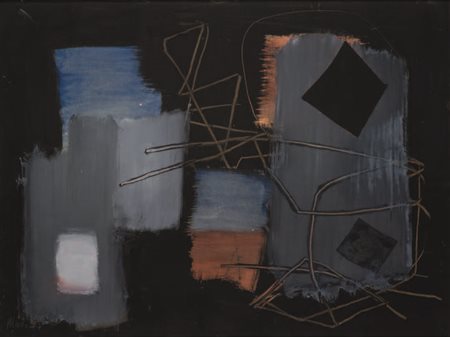 FRITZ WINTER Bönen, Germania 1905 - Herrsching, Germania 1976 VOR BLAU, 1954...