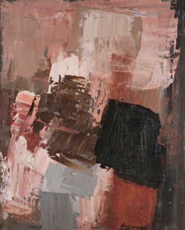 ALFREDO CHIGHINE Milano 1914 - Pisa 1974 CARRARA, 1959 olio su tela, cm...