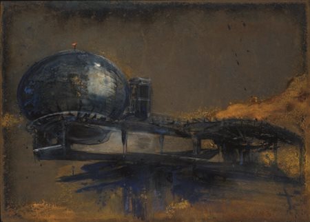 ALESSANDRO BUSCI Milano 1971 LINGOTTO, 2008 smalto su ferro, cm 51x71....